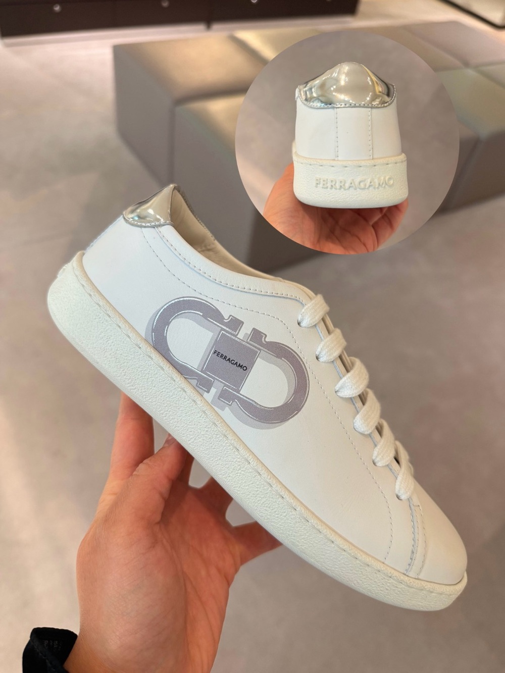 Women's Brandy Low Top Double Gancini Sneakers